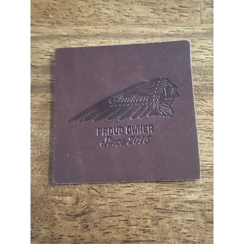 Indian Motorcycle leather square patch (5037)￼